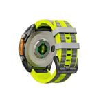 Cubenest Premium Silicone Garmin QuickFit Band LIME/GREY 22mm