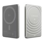 Cubenest Qi2 Magnetická bezdrátová powerbanka SlimDual 5000 mAh SQ1B3D - stříbrná