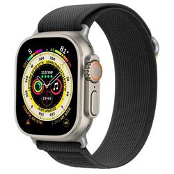 Cubenest Řemínek na Apple Watch Trail Loop BLACK with black(42-49mm)