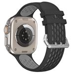 Cubenest Sportovní řemínek na Apple Watch Sport Band BLACK with Grey(42-49mm)