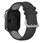 Cubenest Sportovní řemínek na Apple Watch Sport Band BLACK with Grey(42-49mm)
