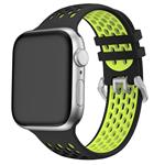 Cubenest Sportovní řemínek na Apple Watch Sport Band BLACK with Yellow(42-49mm)