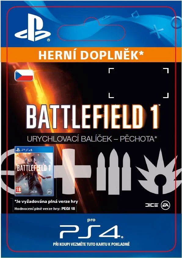 CZ PS4 - Battlefield™ 1 Shortcut Kit: Infantry Bundle elektronická licence