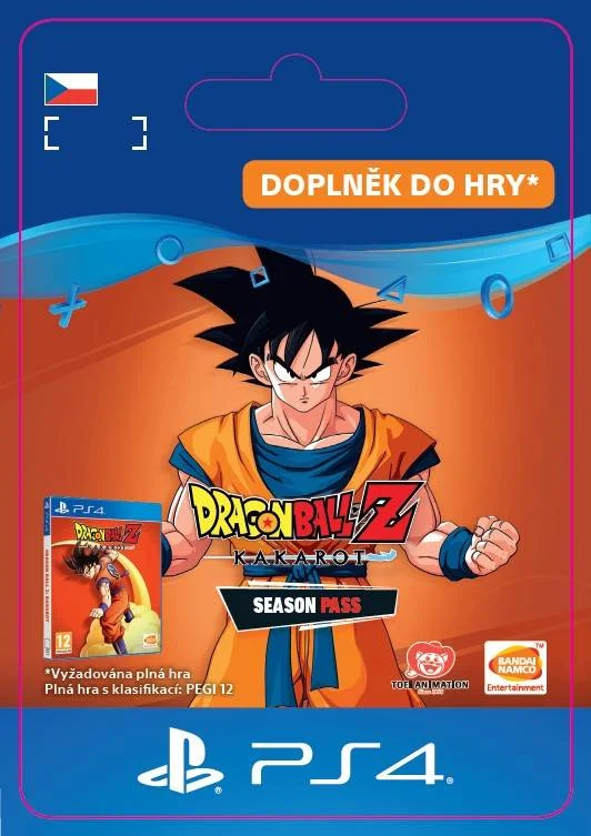 CZ PS4 - DRAGON BALL Z: KAKAROT Season Pass elektronická licence