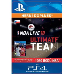 CZ PS4 - EA SPORTS™ NBA LIVE 18 ULTIMATE TEAM™ - 1050 NBA POINTS elektronická licence