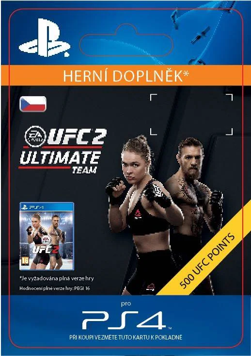 CZ PS4 - EA SPORTS UFC® 2 - 500 UFC POINTS elektronická licence
