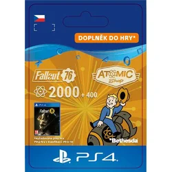 CZ PS4 - Fallout 76: 2000 (+400 Bonus) Atoms elektronická licence