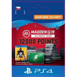 CZ PS4 - Madden NFL 19 Ultimate Team 12000 Points Pack elektronická licence