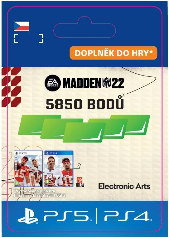 CZ PS4 - MADDEN NFL 22 - 5850 Madden Points elektronická licence