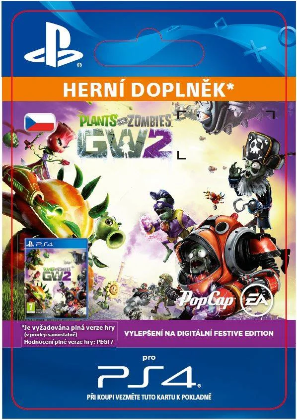 CZ PS4 - Plants vs. Zombies™ GW2 - Festive Edition Upgrade elektronická licence
