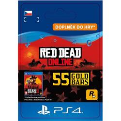 CZ PS4 - Red Dead Online: 55 Gold Bars elektronická licence