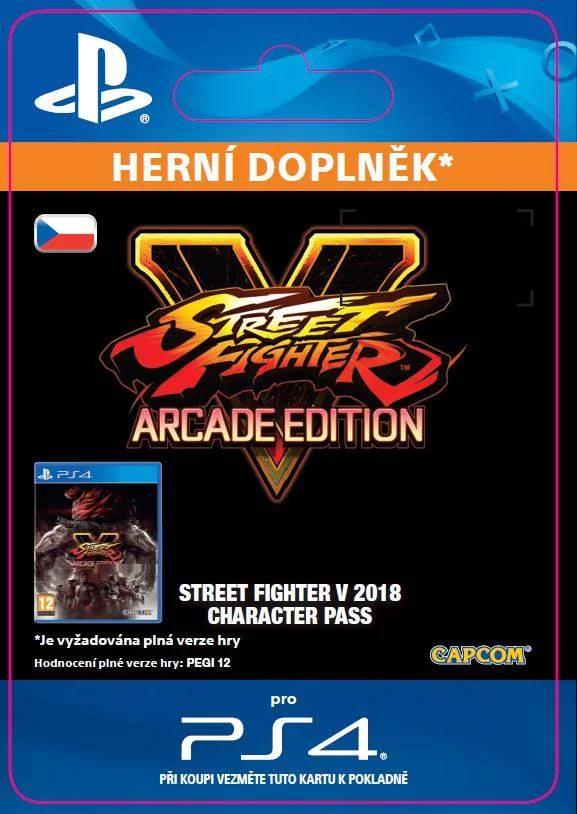 CZ PS4 - STREET FIGHTER V Season 3 Character Pass (Av.16.1.2018) elektronická licence