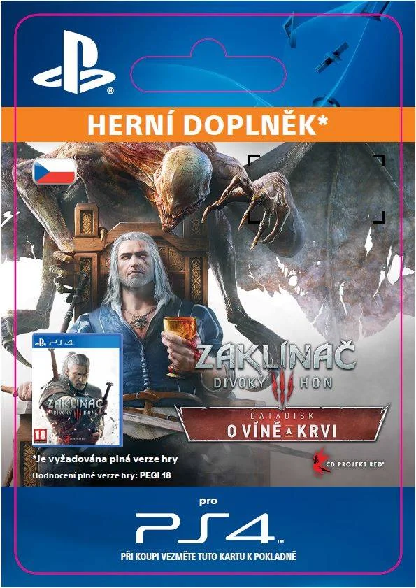 CZ PS4 - The Witcher 3: Wild Hunt €“ Blood and Wine elektronická licence