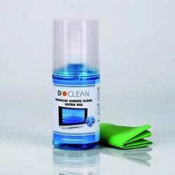 D-CLEAN PREMIUM PREMIUM SCREEN CLEAN – Ultra Gel 200ml + utěrka D-WIPES 20x20 cm S-5002 - Čisticí prostředky