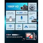 DAHUA kamera do auta S6/ Full HD rozlišení/ duální kamera/ GPS/ mini USB/ Wi-Fi/ microSD slot