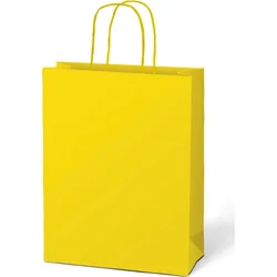 Darčeková taška T 4 kraft 180x230x100 žltá