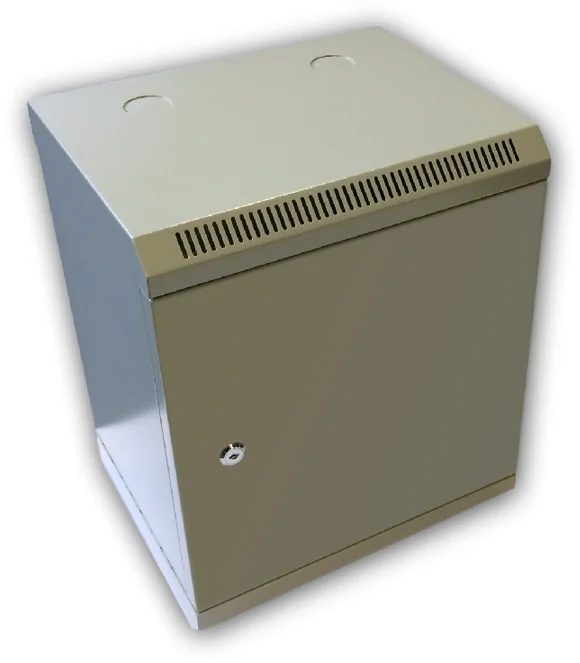 DATACOM 10" nástenná skrinka 9U/280 mm (plech) sivá