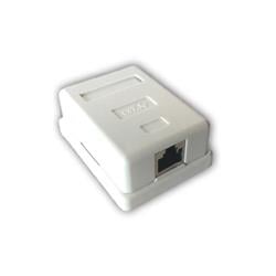 DATACOM Datová zásuvka STP CAT5E 1xRJ45 na omítku bílá