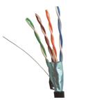 DATACOM FTP drôt CAT5E PE 100m čierny OUTDOOR 1386