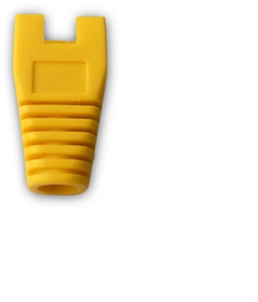 DATACOM Kryt pre zástrčku RJ45 s výrezom žltý