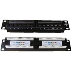 DATACOM PATCH PANEL 10" 12p. UTP cat.5e 1U