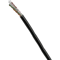 DATACOM UTP kábel CAT6 PE,Fca 100m čierny OUTDOOR