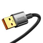 Dátový kábel Baseus Explorer Series USB-A/USB-C s inteligentným vypínaním 100 W 1 m čierny