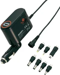 DC/DC měnič do auta s USB + sada konektorů, Voltcraft SMP -36, 12V/3-12V-3A