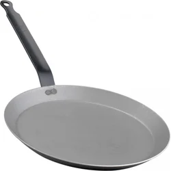 de Buyer Sada pánve na palačinky Mineral B, 26 cm + štětec + obracečka