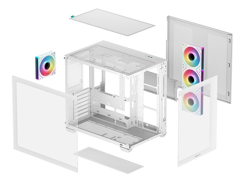 DEEPCOOL CG530 4F, bílá