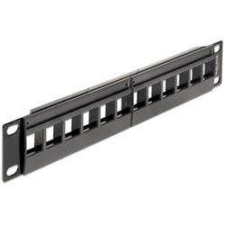 Delock 10” Keystone Patch Panel 12 Portů