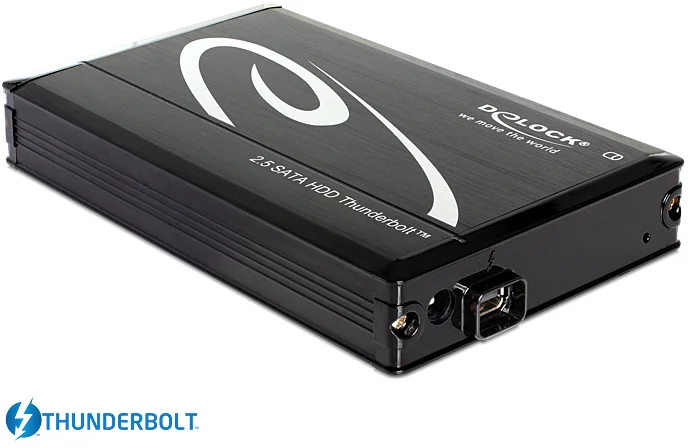 Delock 2.5" externí skříň pro SATA HDD s připojením na Thunderbolt™ (až do 15 mm (42490)