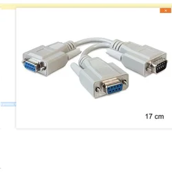 Delock Adaptér Sériový Sub-D9 samec > 2 x samice 17 cm