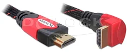 Delock HDMI 1.4 kabel A/A samec/samec pravoúhlý, 1m (82685)