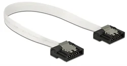 Delock SATA FLEXI 6 Gb/s 10 cm biely kovový kábel (83830)