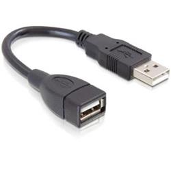 Delock USB 2.0 kabel, prodlužující A-A samec / samice 13 cm