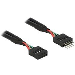 Delock USB 2.0 Pin konektor prodlužovací kabel 10 pin samec / samice 10 cm 