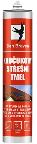 Den Braven Gumový strešný tmel, 280 ml, transparentný