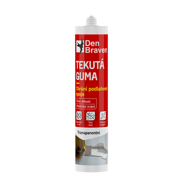 DENBRAVEN Tekutá podlahová guma Red Line transparentná 280ml