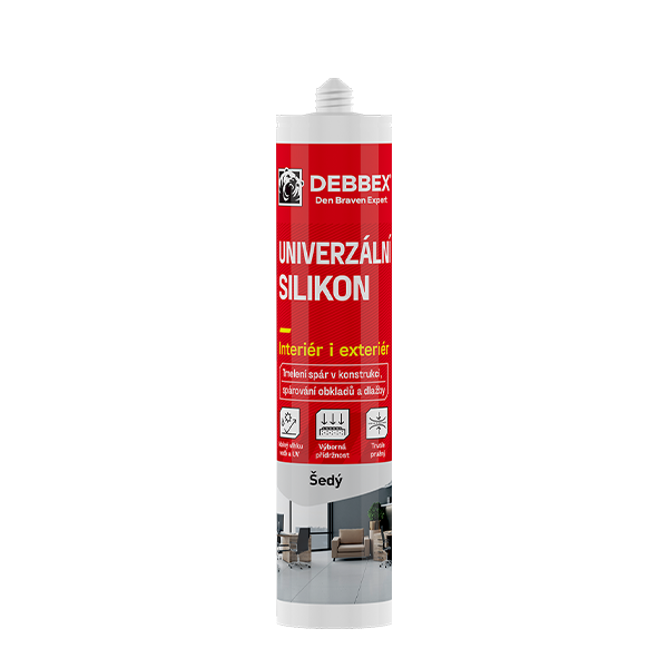 DENBRAVEN Univerzální silikon 280ml šedý RL