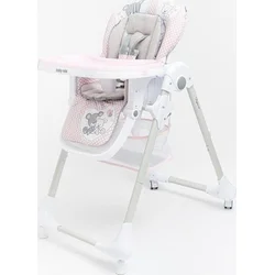 Detská jedálenská stolička Baby Mix ružová