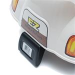 Detská motorka Baby Mix so zvukom Scooter biela