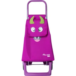 Detská nákupná taška na kolieskach Rolser Monster Kid MF Joy 2, ružová