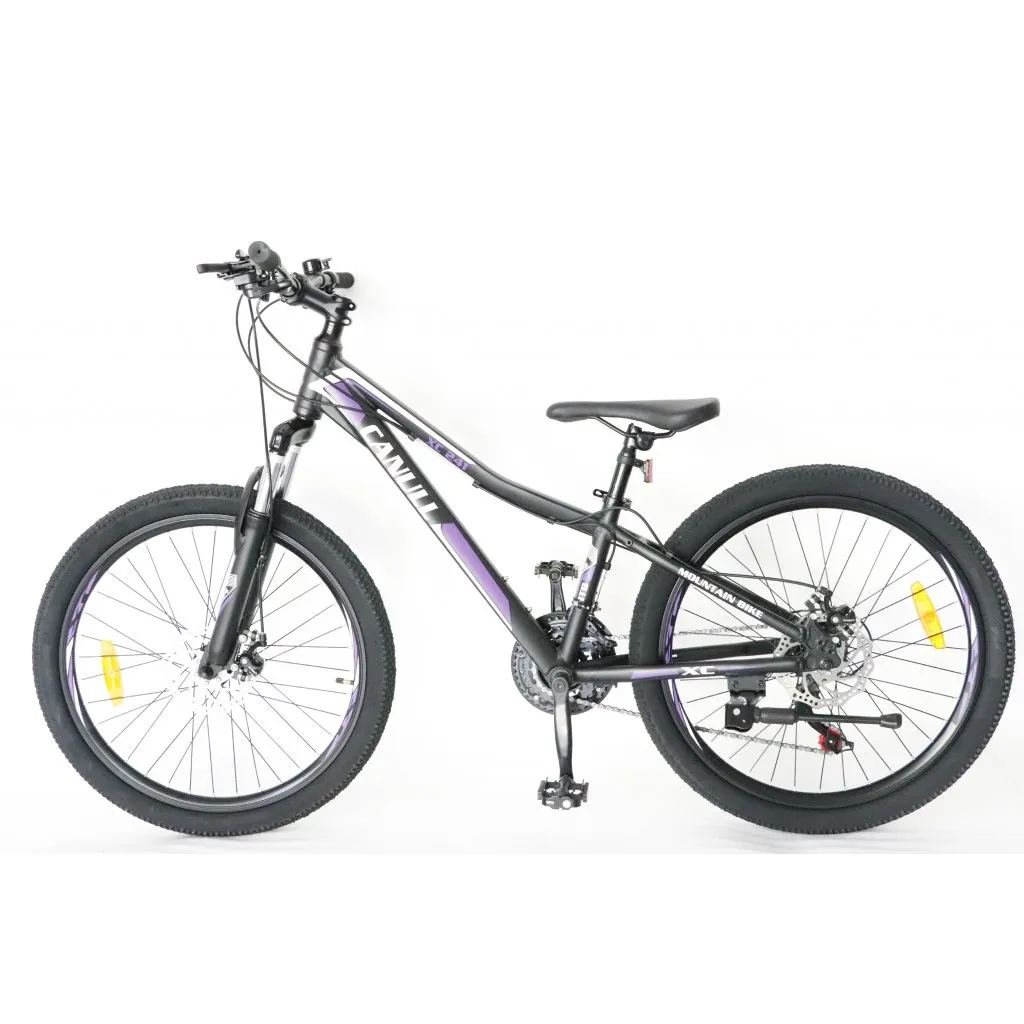 dětské kolo CANULL XC 241 24" černá/fialová