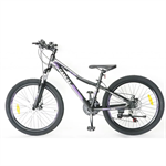 Detský bicykel CANULL XC 241 24" čierna/fialová