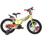 Detský bicykel Dino bikes 616L Raptor yellow 16" 2022