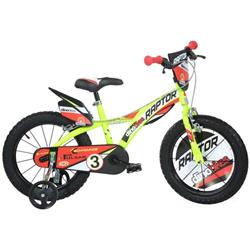 Detský bicykel Dino bikes 616L Raptor yellow 16" 2022