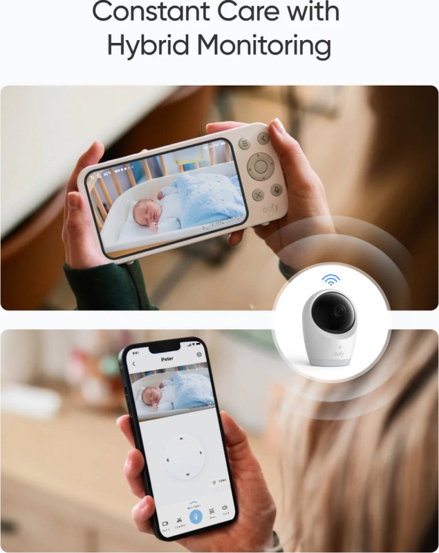 Detský monitor Anker eufy E21, 4K biely