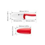 Detský nôž Zwilling Twinny, 10 cm, červený