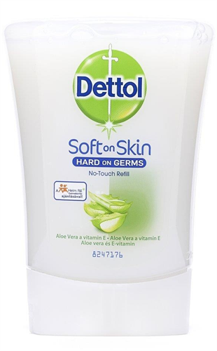 Dettol Náplň bez fľaše. Aloe Vera a vitamín E 250ml